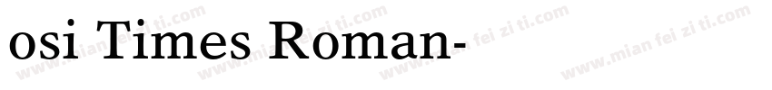 osi Times Roman字体转换